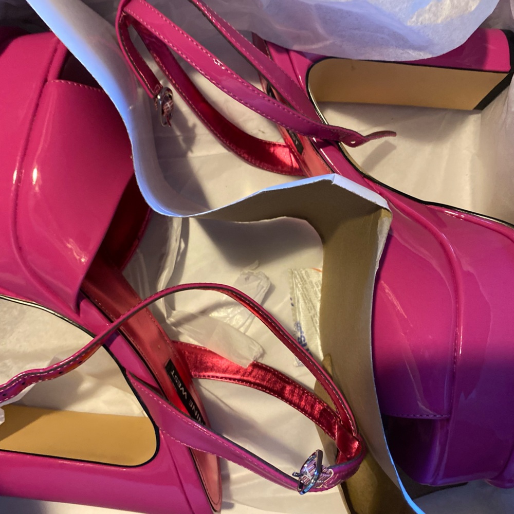Vibrant Pink Platform Heels